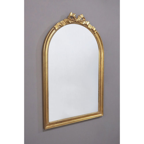 House of Hampton® Wall Mounted Mirror with Gold Frame | Wayfair