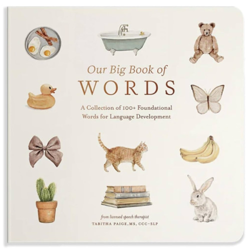 Our Big Book of First Words: A Collection of 100+ Foundational Words for Language Development (Tabitha Paige Children's Book Series)