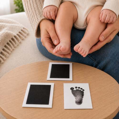 Mess-Free Baby Hand & Footprint Keepsake Kit - No Ink On Baby's Skin | Little Treasures