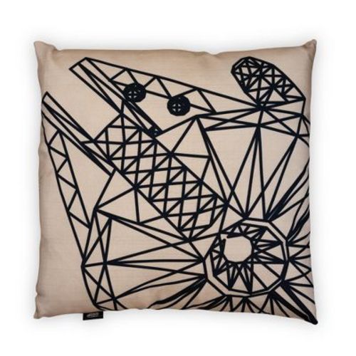 Seven20 Star Wars Large Throw Pillow | Millennium Falcon Pattern | 25 x 25 Inches
