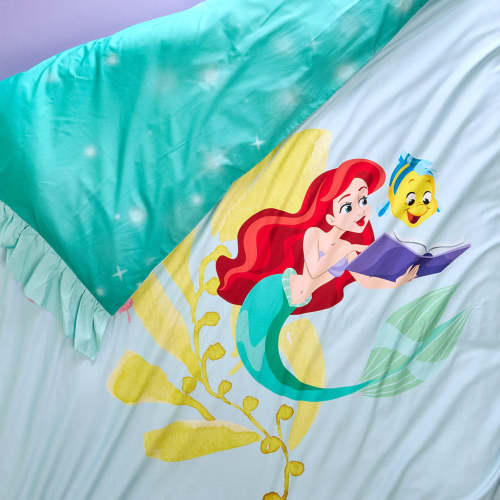 Disney Princess Ariel Reversible Ruffled Duvet Cover