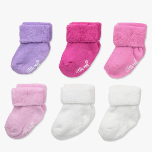 Little Me baby-girls 6 Pack Variety Socks