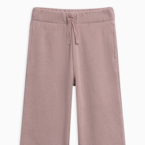 Clove Waffle Knit Straight Leg Pants