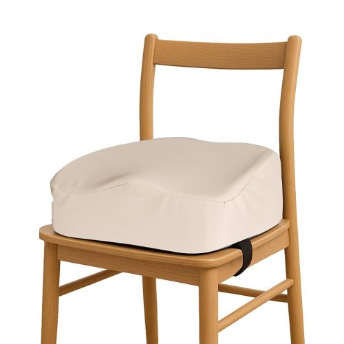 Babelio Ergo-Designed Booster Seat for Kitchen Chair, Promote Proper Upright Posture, Toddler Booster Seat for Dining Table, Removable & Washable Cover, Suitable for 18 Months to 5 Years, Blue