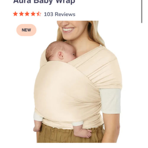 Aura Baby Wrap in Knit Cream