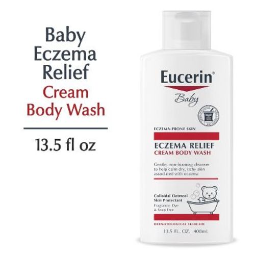 Eucerin Baby Eczema Relief Cream And Body Wash Gentle Cleanser - 13.5 Fl Oz