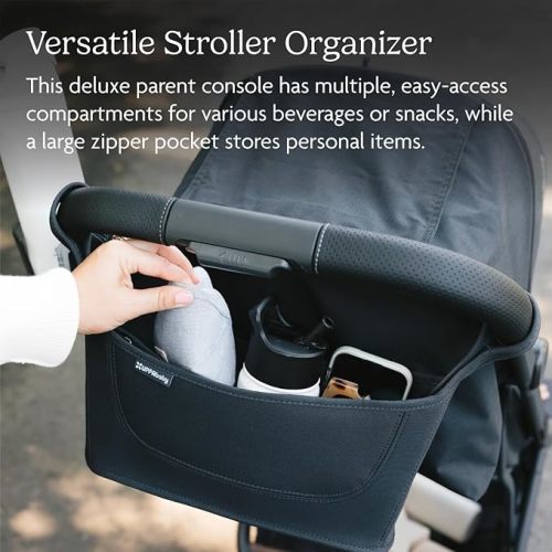 UPPAbaby Carry-All Parent Organizer / Fits on Vista, Cruz, Minu, Minu Duo, G-Series Strollers / Secure Zippered Pocket + Beverage Compartments