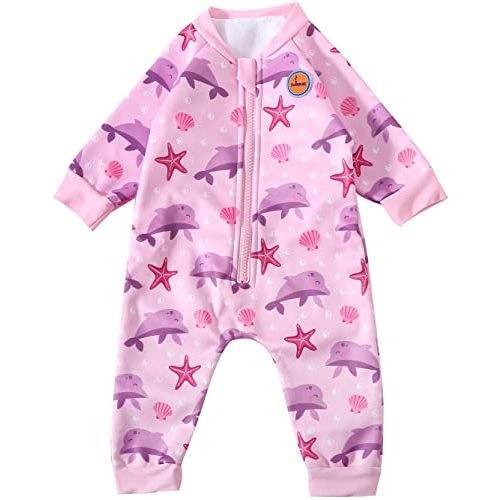 Swimbubs Baby Swimming Warm Suit Boys Fleece Lined Wetsuit Girls UV UPF50 Sun Protection Swimsuit