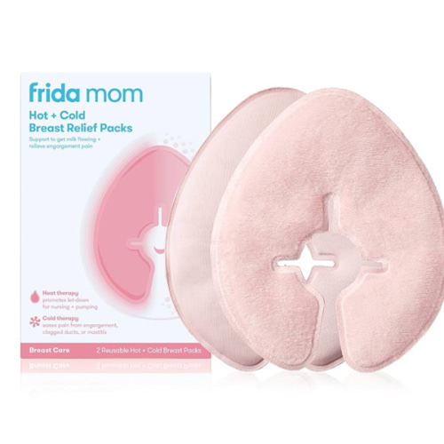 Frida Mom Breast Therapy Packs, Breast Pads, Cold & Hot Pack for Pain Relief, Breastfeeding Essentials for Lactation Support, Mastitis, Engorgement and Pump Aid, Postpartum Recovery, 2pk