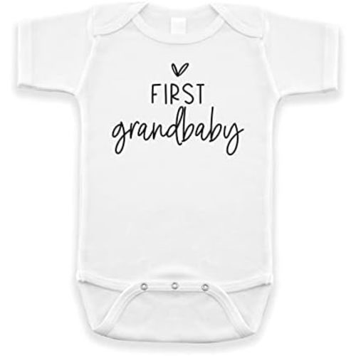 Pregnancy Announcement Infant Bodysuit First Grandbaby Gift for Grandparents | New Baby Surprise