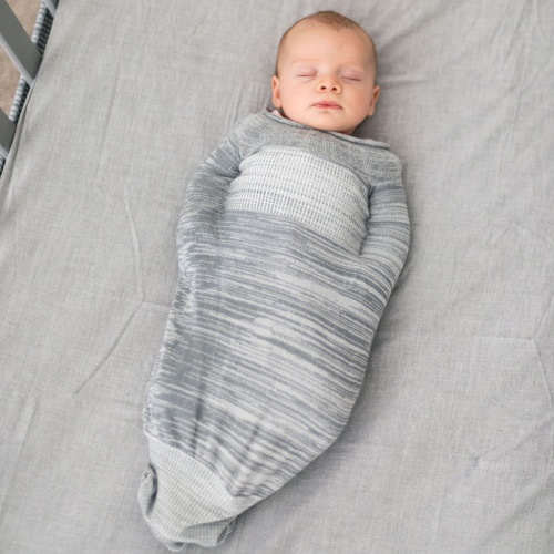 Graceful Grey Swaddelini Baby Sleep Sack - HipBabyGear
