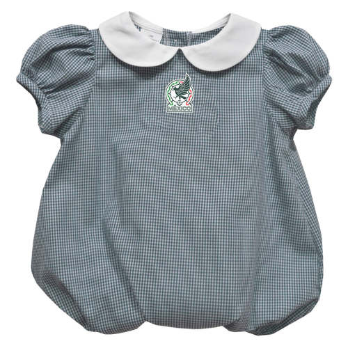 Mexico National Team Vive La Fete Gingham Puffy Bubble Dress - Green