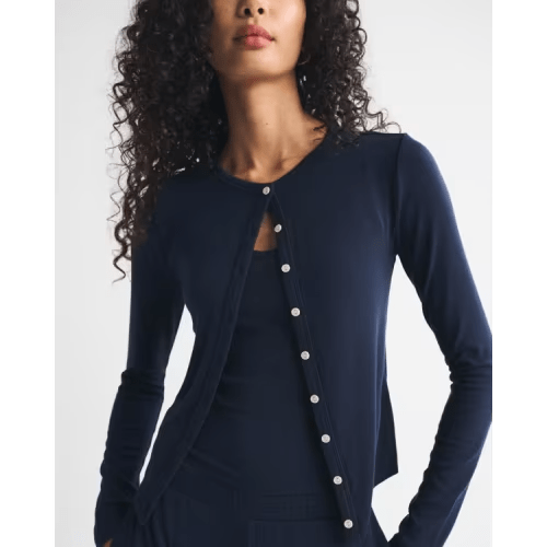 Modal-Blend Lounge Cardigan and Cami Set Small