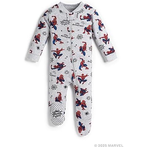 MONICA + ANDY One Piece Baby Pajamas, 100% Organic Baby Clothes for Girls and Boys, Sizes For Newborn and Infant
