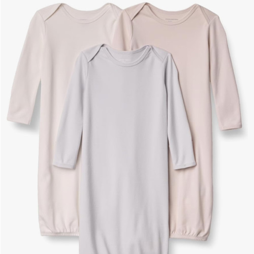 Amazon Essentials Unisex-Baby Long Sleeve Sleeper Cotton Gown