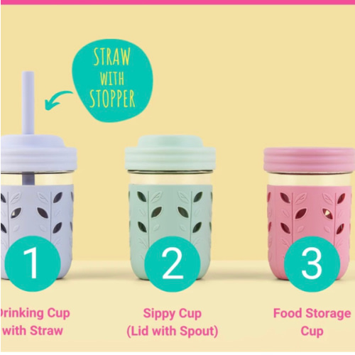 8oz Glass Mason Jar Drinking Tumblers + Food Storage