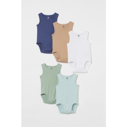 5-pack Sleeveless Bodysuits