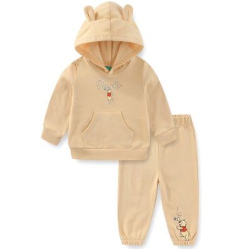 Disney Winnie the Pooh Baby Boys Pullover Hoodie and Fleece Pants Set for Newborn and Infants