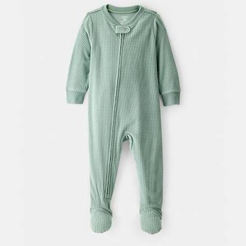 Baby & Toddler Boy Carter's Waffle Knit Long-Sleeve 2-Way Zip One-Piece Pajamas