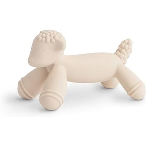 mushie Silicone Baby Teether Toy | Lamb Figurine Teether