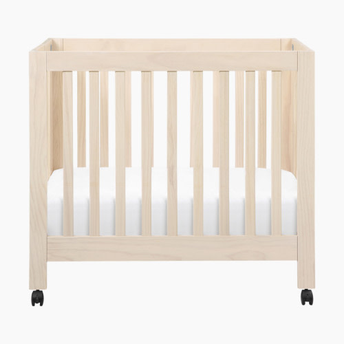 babyletto Origami Mini Crib - Washed Natural
