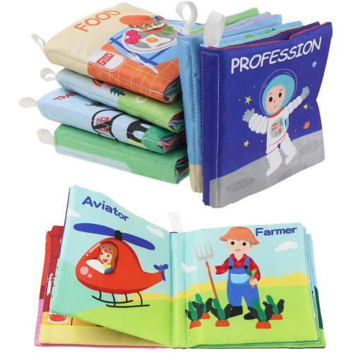 Baby Cloth Books Baby Toys For Infants Infant Books Crinkle Books Squeaker Inside Soft Toy - Walmart.ca