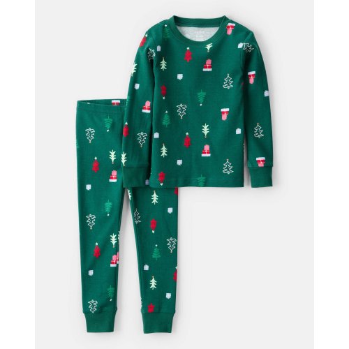Baby Green Trees 100% Cotton Long-Sleeve Snug Fit 2-Piece Pajamas - Green - Carter's | Carter's