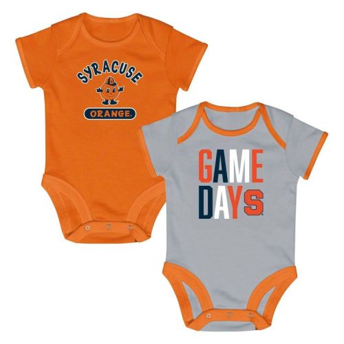 NCAA Syracuse Orange Newborn 2pk Bodysuit - 3-6M