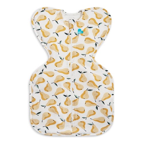 Love to Dream Swaddle up Sleep Sack- Cotton 1.0 TOG - Pears - S: Sleeveless, Two-Way Zipper, Easy Fit