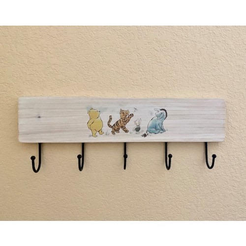 18 Winnie the Pooh Wooden Coat Rack Nursery Headband Holder Classic Winnie the Pooh Vintgage Pooh Nursery Clothes Hanger - Etsy
