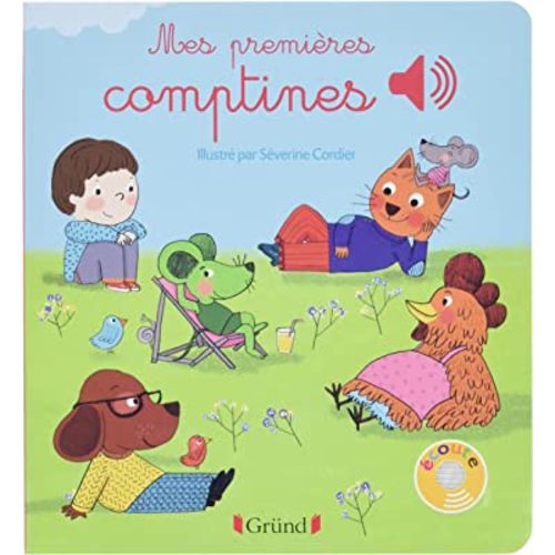 Mes premières comptines - Livre sonore avec 6 puces - Dès 1 an