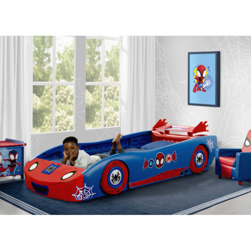 Delta Children Spidey And His Amazing Friends 2-piece Twin Bedroom Furniture Set – Includes Twin Race Car Bed And Twin Mattress & Reviews | Wayfair