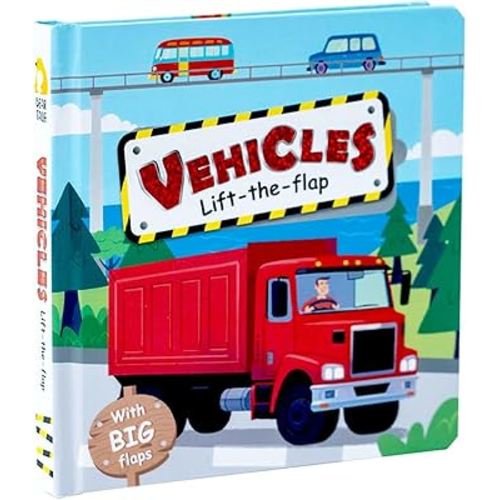 Vehicles: Chunky Lift the Flap Board Book, Baby Book, Educational Toy for Toddlers