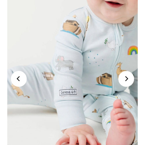 Noah and the Ark PJ Footless Onesie Cotton