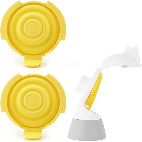 2 Pack Membranes Compatible with Medela PersonalFit Flex Replacement Connectors, Pump in Style MaxFlow, Swing Maxi and Freestyle Breast Pumps