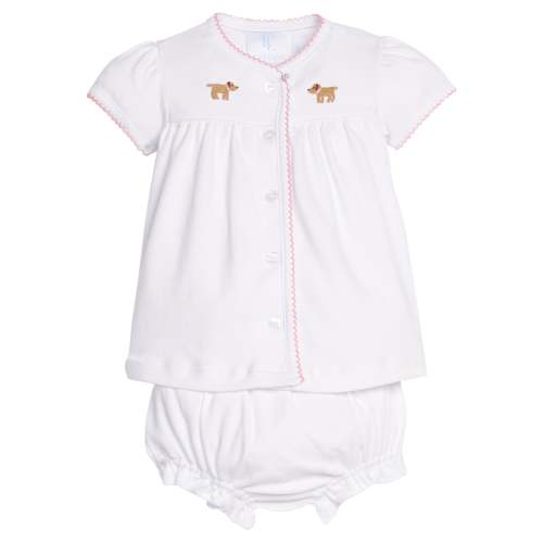 Pinpoint Layette Knit Set - Girl Lab