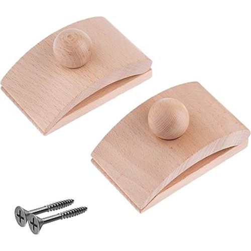 Classy Clamps Wooden Quilt Wall Hangers - 2 Large Clips (Light) and Screws for Tapestry and Wall Hangings - Quilt Rack