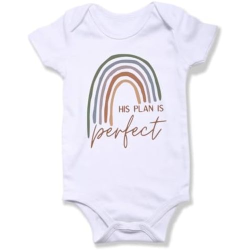 hrcfbk Newborn Infant Baby Boys Girls Bodysuit Short Sleeve Funny Letters Print Romper Reveal Pregnancy Announcement Clothes