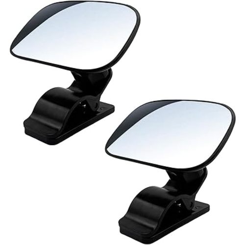 2PCS Baby Car Mirror, Car Seat Mirrors, Wide Angle Convex Clip-on Mirrors, Universal Auto Interior Accessories Children Backseat Adjustable Rearview Mirror for Viewing Rear Passengers (2PCS)