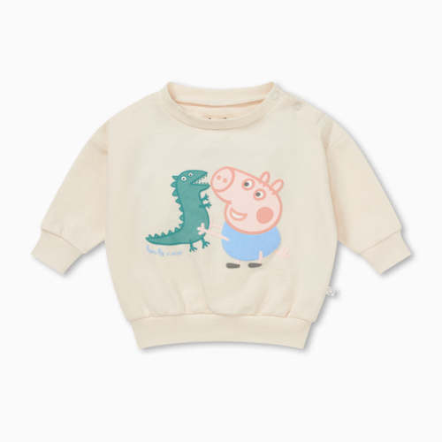 George Pig Organic Cotton Sweater Ecru / 3 - 6 M
