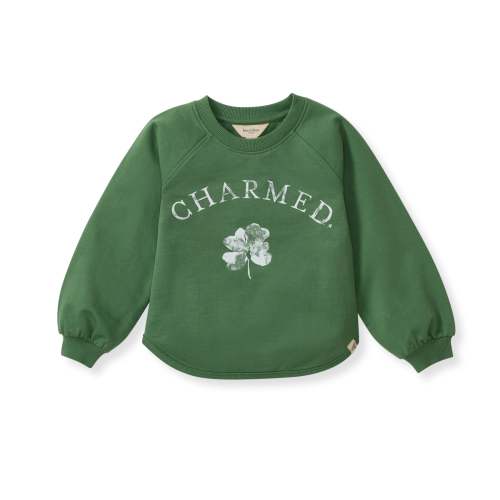 Charmed Organic Green Boy Sweatshirt | St. Patrick's Day Celebration – Burt's Bees Baby