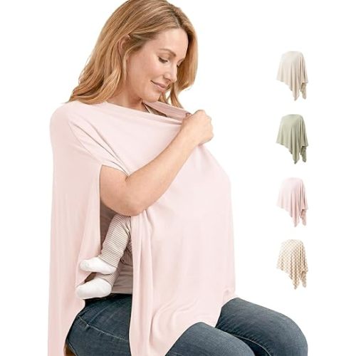 Niceye Chic Nursing Cover for Breastfeeding, Wearable Nursing Scarf for Confident Public Feeding, Soft Breastfeeding Cover for Moms