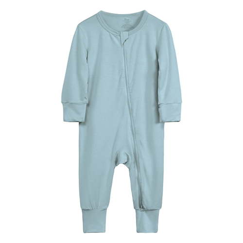 Weebloom Bamboo Baby Pajamas,Bamboo Footless Zipper Long Sleeve Sleeper Jumpsuit Sleepwear Baby Rompers Boy,3-6 Months