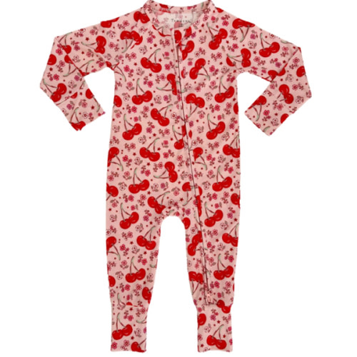 Cherry Sweet Zipper Romper – In My Jammers