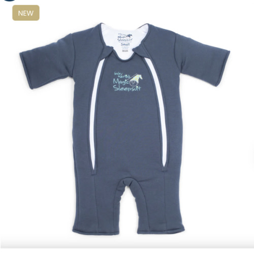 Navy Blue Baby Merlin’s Magic Sleepsuit – Premium 100% Cotton Baby Sleepwear