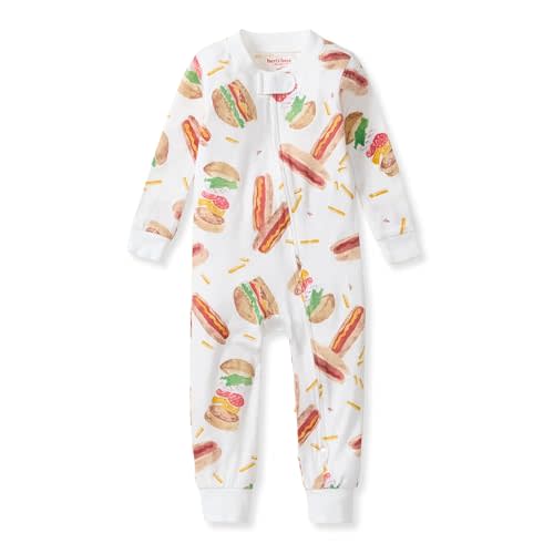 Burt's Bees Baby Honeysoft™Lyocell Footless Pajamas, One-Piece Snug Fit PJ | Silkier than ever - Honeysoft™ sleeper with a 2-way zipper for soft & sweet dreams