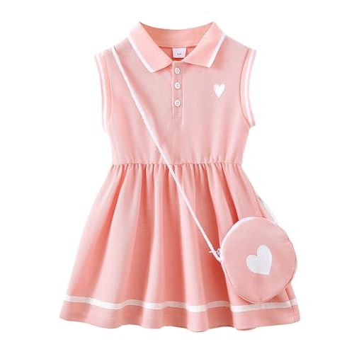 Little Toddler Girl Sporty Dress Summer Clothes Ruffle Sleeveless Kids Dresses Sport Causal Beach Sundress Girl Outfits