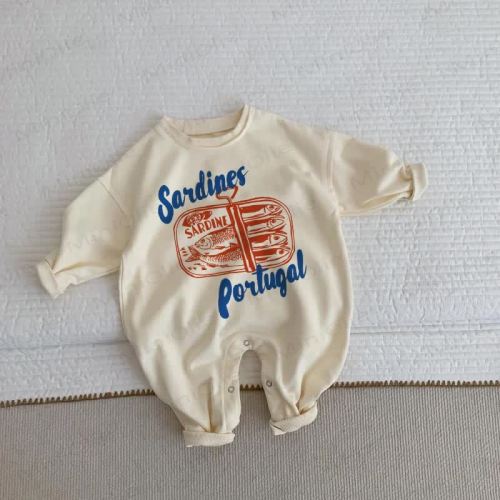 SARDINES PORTUGAL Baby Beige Romper