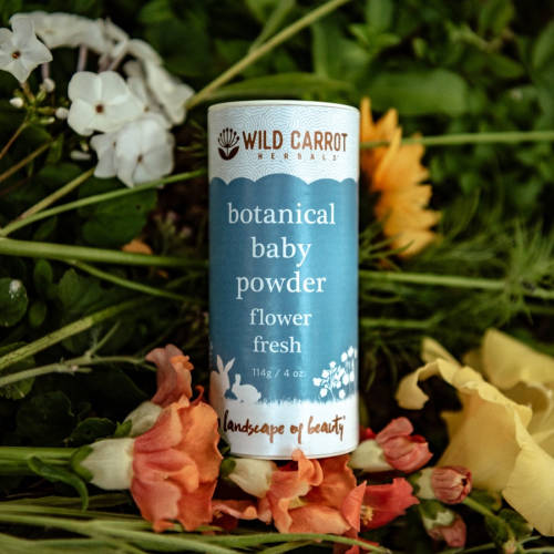 Botanical Baby Powder: Talc-Free, Natural Baby Powder – Wild Carrot Herbals