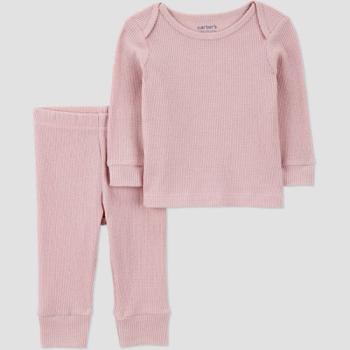 Carter's Just One You® Baby Girls' Ribbed Sweatshirt & Jogger Pants Set - Pink